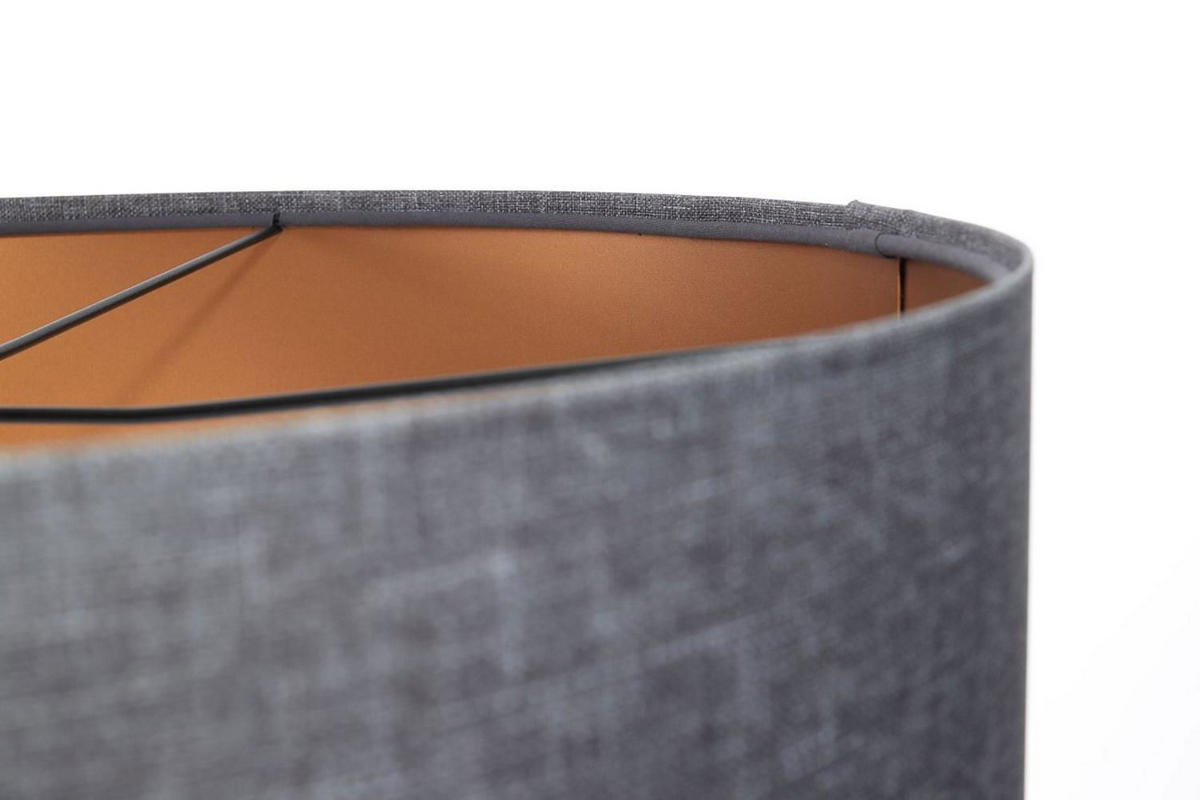 HÄNGELEUCHTE Grau 40/25 cm - Grau/Kupferfarben, Kunststoff (40/0.5/25cm) - ONZENO