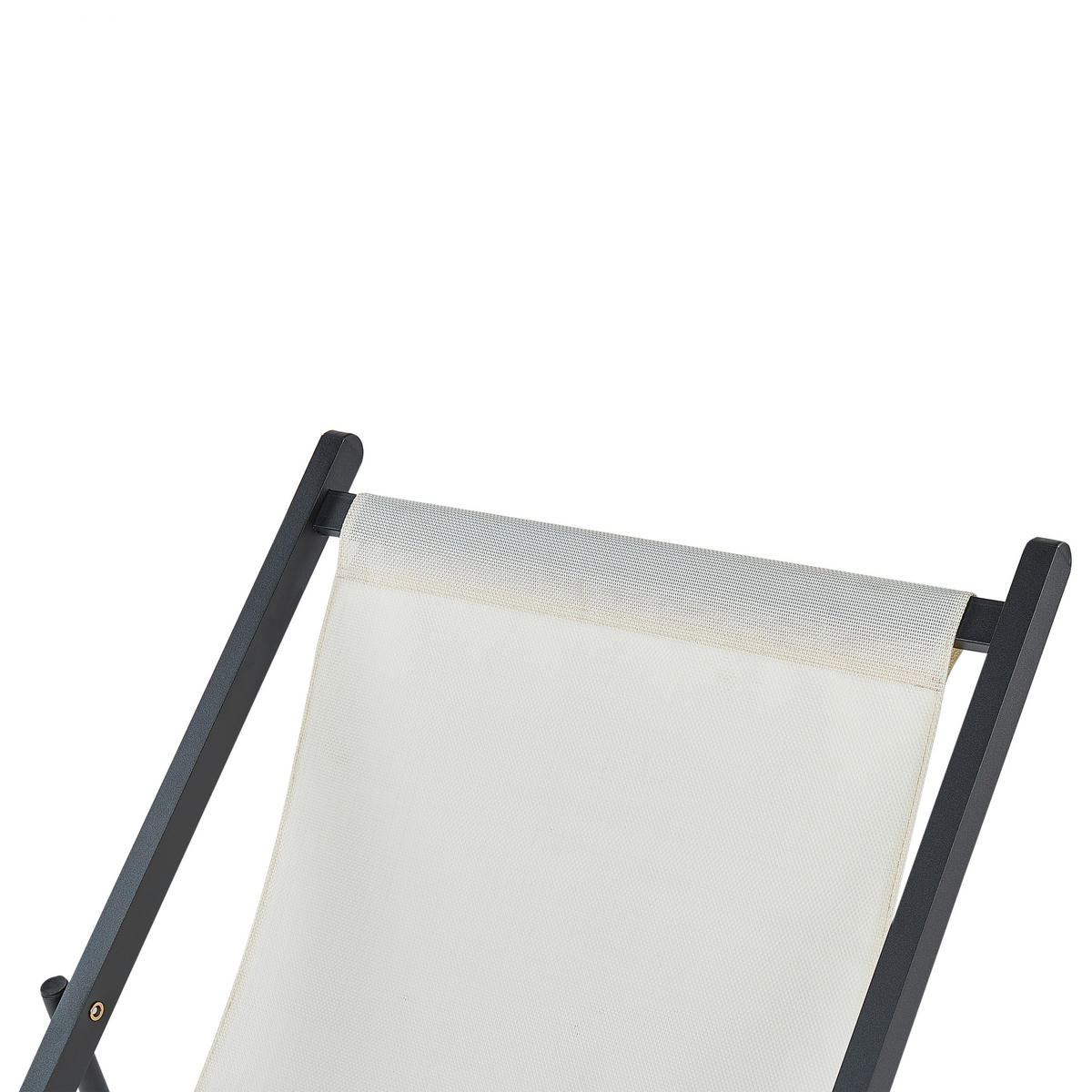 GARTENSTUHL Beige Locri II - Beige/Schwarz, Metall (60/79/95cm) - Beliani