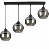 PENDELLEUCHTE HAGEN - Schwarz, Glas/Metall (15/70/100cm) - kiki design
