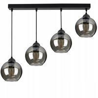 PENDELLEUCHTE HAGEN - Schwarz, Glas/Metall (15/70/100cm) - kiki design