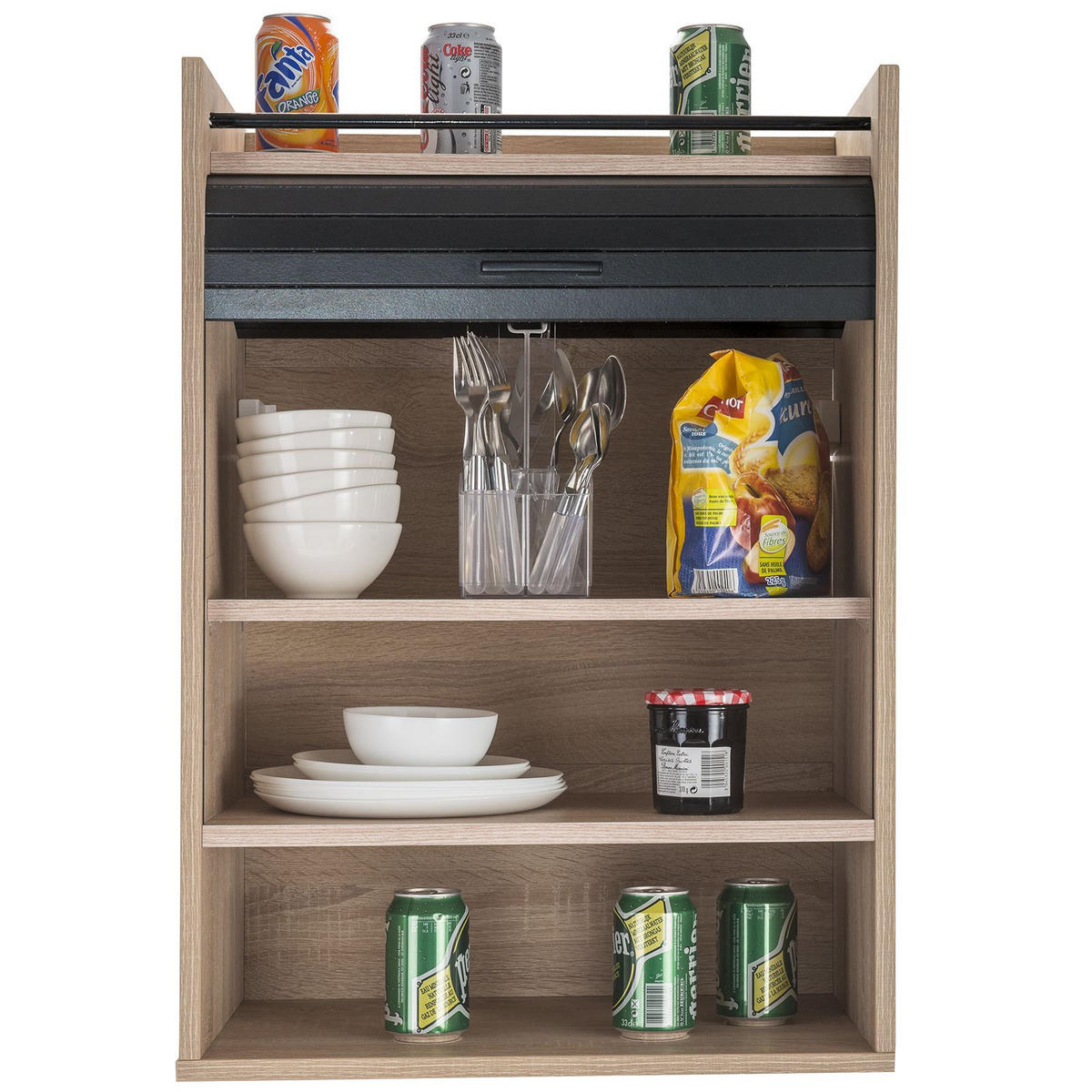 KÜCHENOBERSCHRANK 36/54/77 cm - Braun, Holzwerkstoff (54/77/36cm) - Simmob