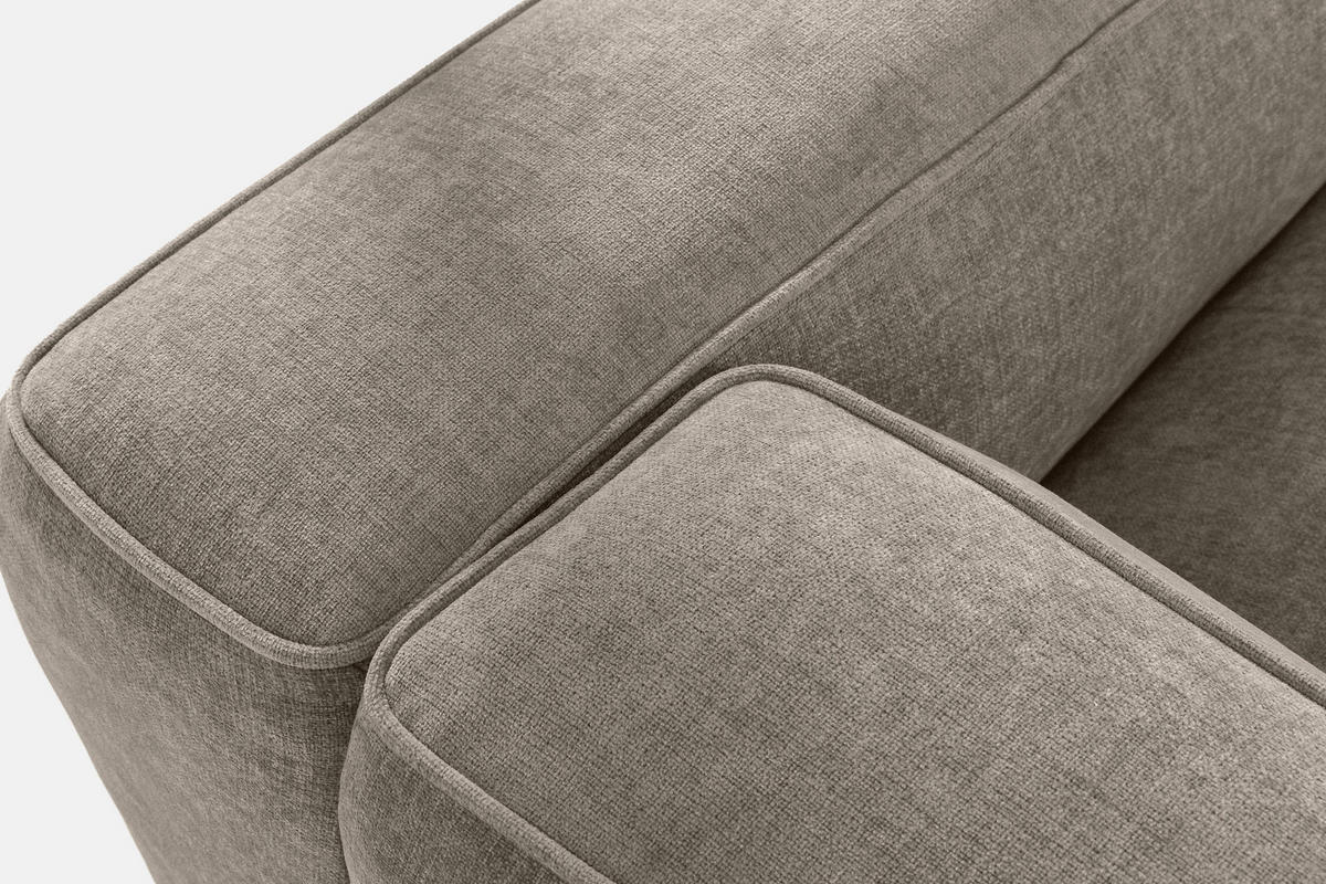 ECKSOFA LINKS FUBBO, Beige - Beige, Holz/Holzwerkstoff (225/176cm) - KONSIMO®