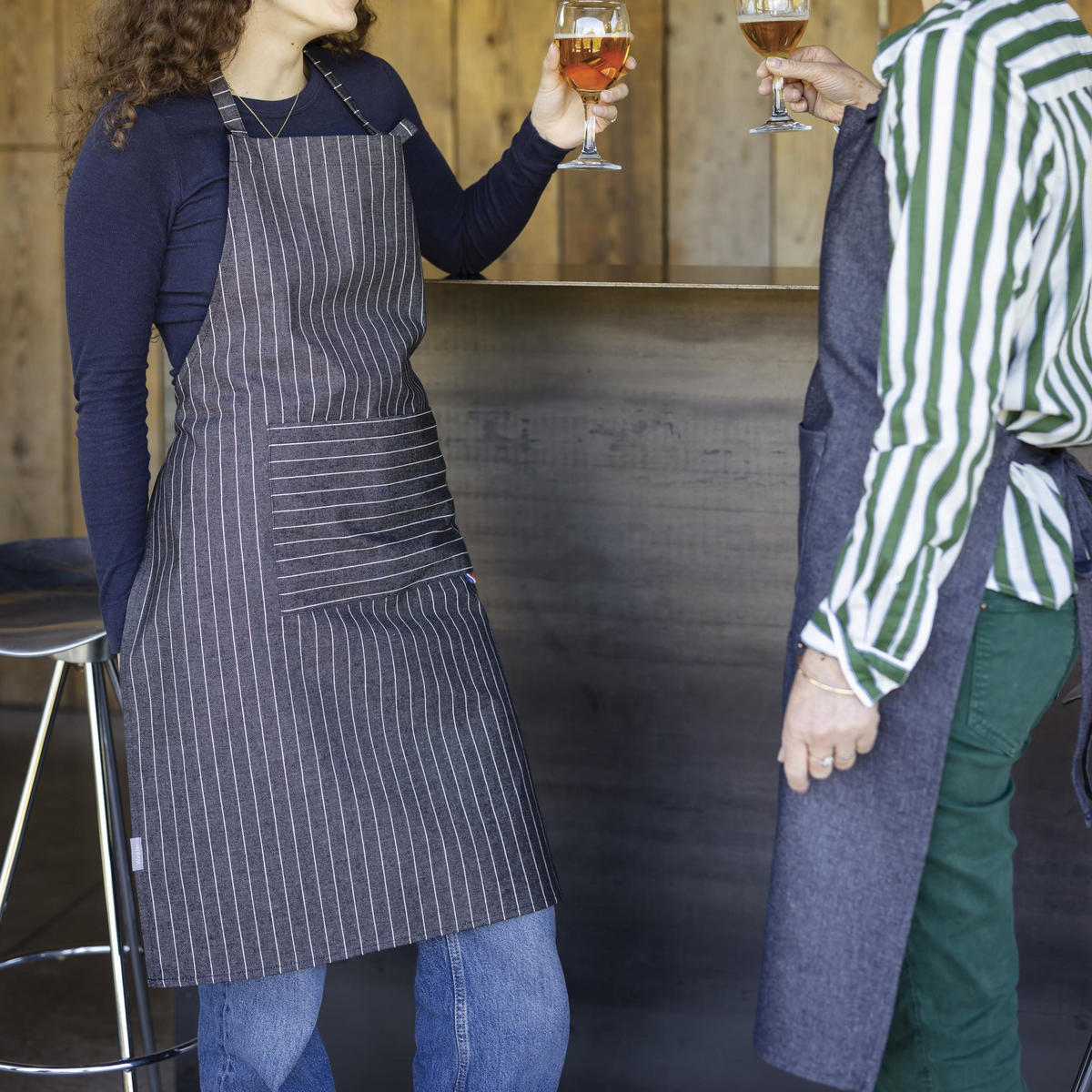 KÜCHENSCHÜRZE Algar kaviar 64 x 85 cm - Schwarz, Textil (64/85cm) - Winkler