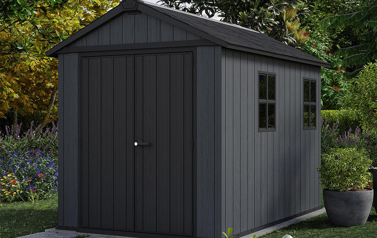 GARTENHAUS Newton - Grau, Kunststoff (230/246/287cm) - Keter