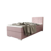 BOXBETT ZILANO 1 mit Matratze H3 und Topper 80x200 Cosmic 14 - Pink, Holz/Textil (80/200cm) - Bedante