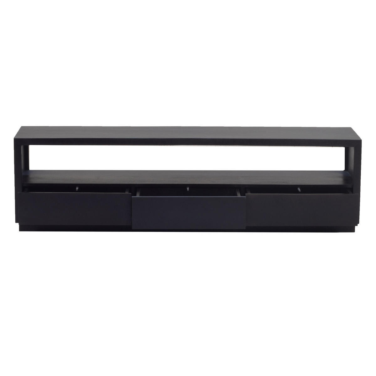 TV-SCHRANK 150cm, schwarz - Schwarz, Holz (150/50/40cm) - Giga Meubel