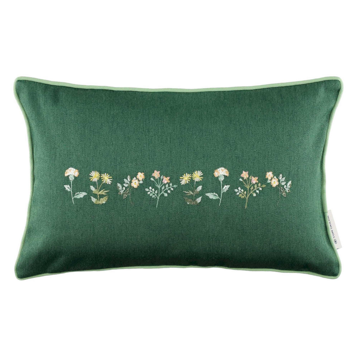 KISSENHÜLLE MEADOW - Dunkelgrün, Textil (50/30cm) - Tom Tailor