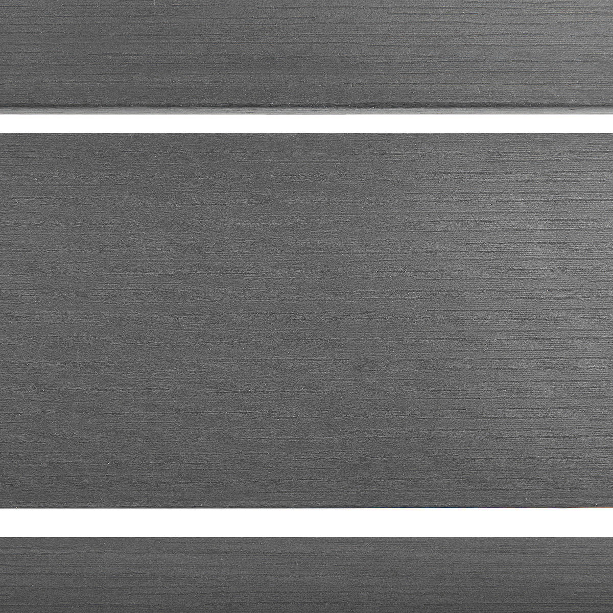 GARTENSTUHL 6er-Set Kunstholz grau/schwarz Como - Schwarz/Grau, Kunststoff (55/90/55cm) - Beliani
