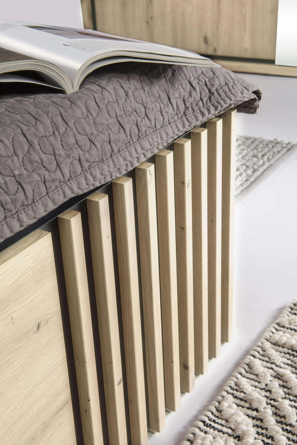 BETT CALI C-16 - Eiche Artisan, Holzwerkstoff - Meblini