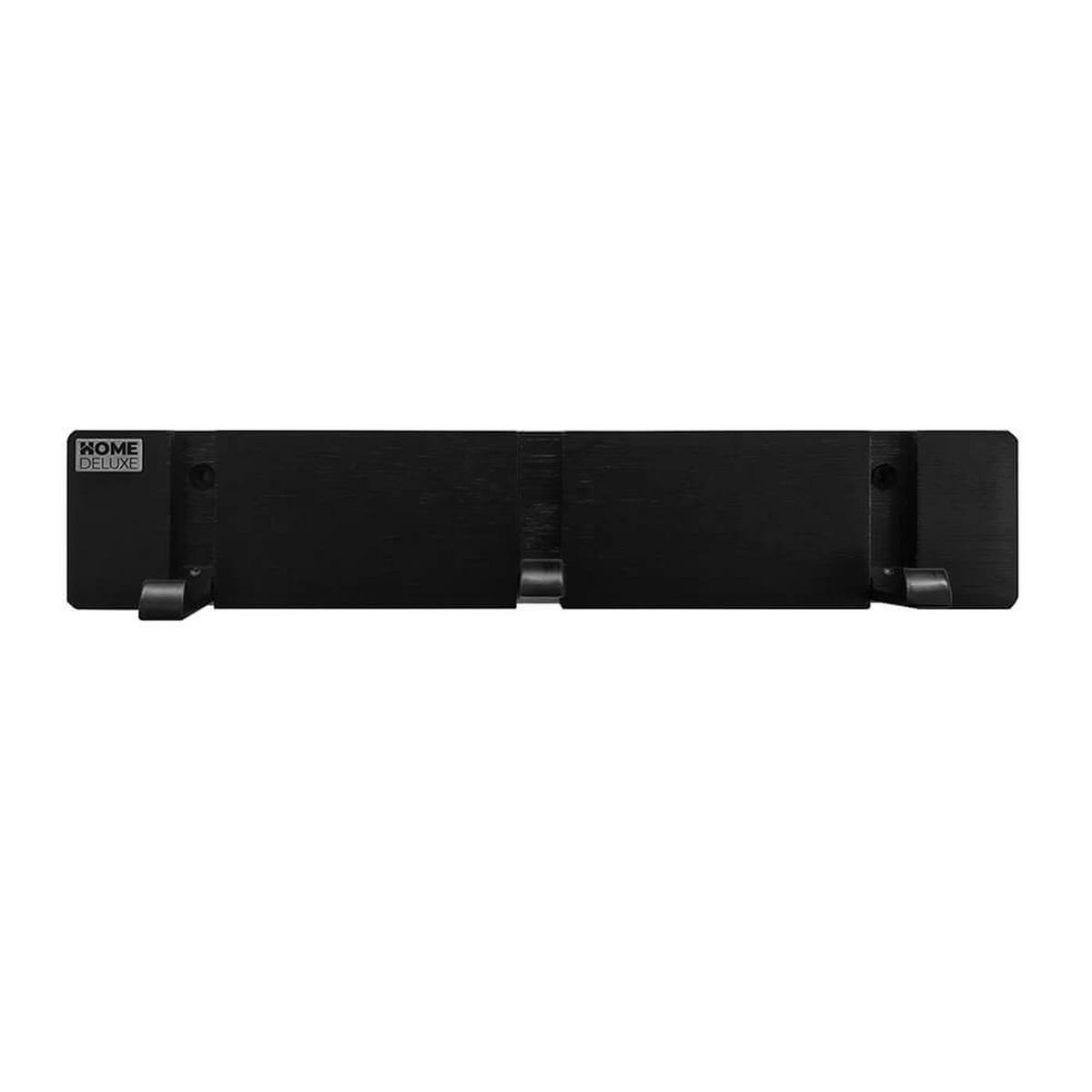 GARDEROBENLEISTE HOOK - Farbe: Schwarz, Menge: 3 x Haken - Schwarz, Holz (29/5.5/2cm) - Home Deluxe