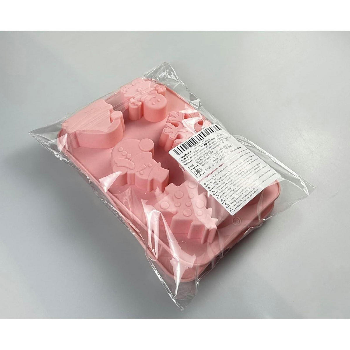 SILIKONFORM 2-teiliges Set Weihnachten - Rosa, Kunststoff