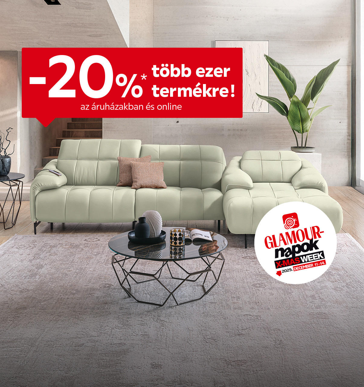 2025.12.11-12.14. között 20% kedvezményt adunk több ezer termékre áruházainkban és online az XMAS25 kuponkóddal. További információért kattintson a „Kivételek és részletek” gombra.