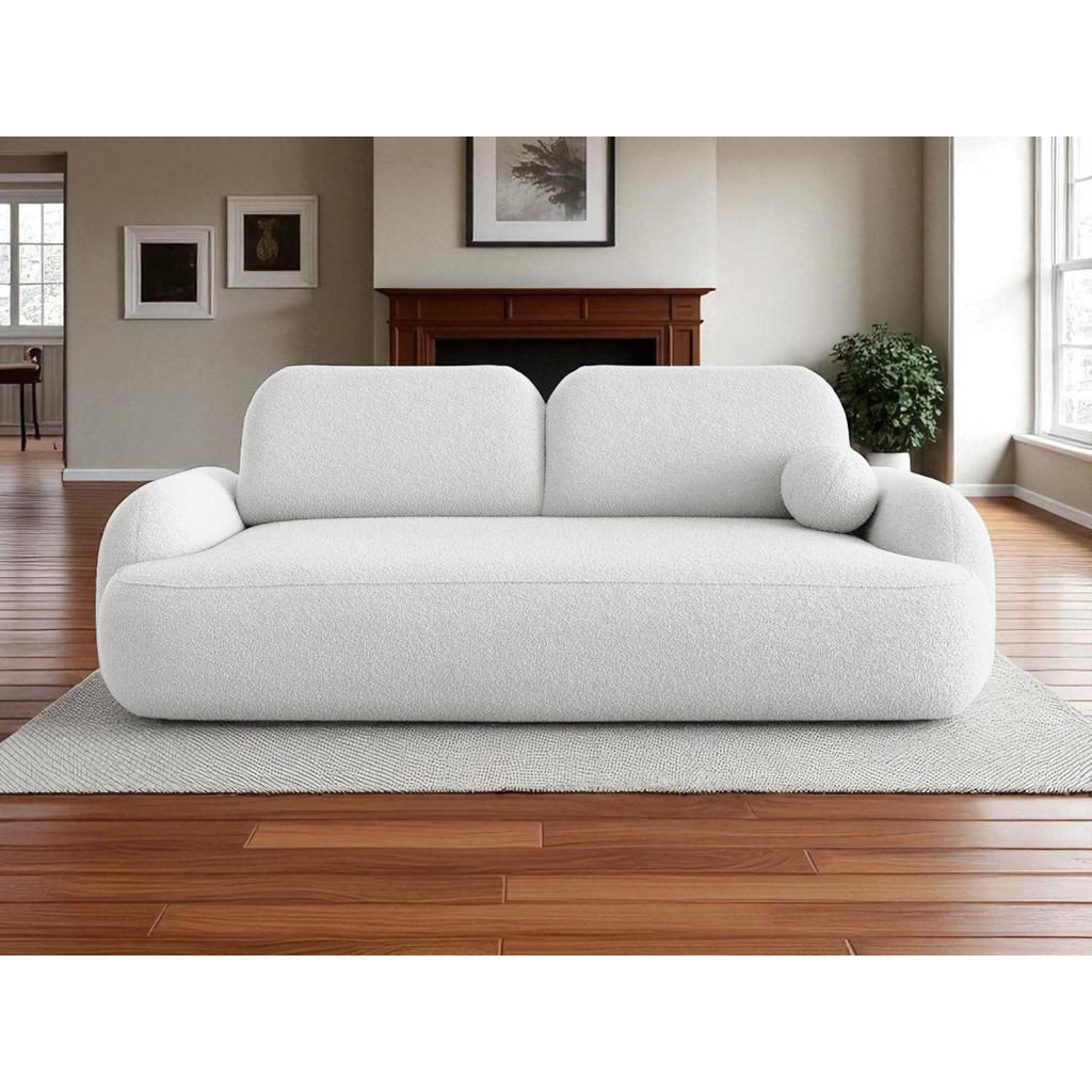 Thumbnail - Bedante Sofa, Weiß, Textil, 121x94x255 cm, Oeko-Tex® Standard 100, Wohnzimmer, Sofas & Couches, Schlafsofas