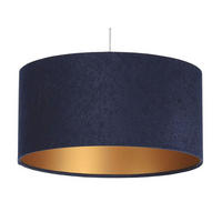 HÄNGELEUCHTE Blau 40/20 cm - Blau/Goldfarben, Kunststoff (40/0.6/20cm) - ONZENO