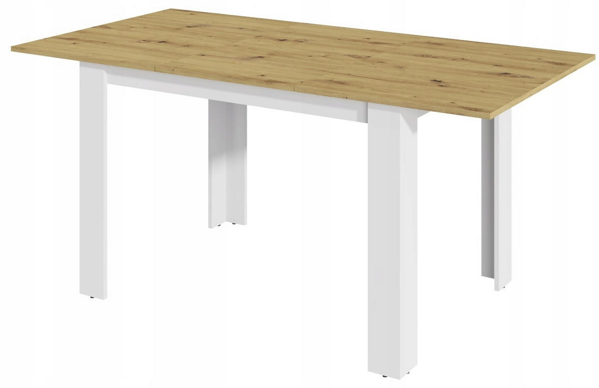 TISCH Kongo EXT Artisan Eiche-Weiß 120-170/80/75 cm - Multicolor, Holzwerkstoff (80/120/75cm) - Matkam Möbel