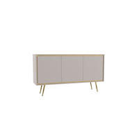 KOMMODE Tori 150 cm Kaschmir - Kaschmir/Goldfarben, Holzwerkstoff/Metall (150/80/40cm) - Ravio