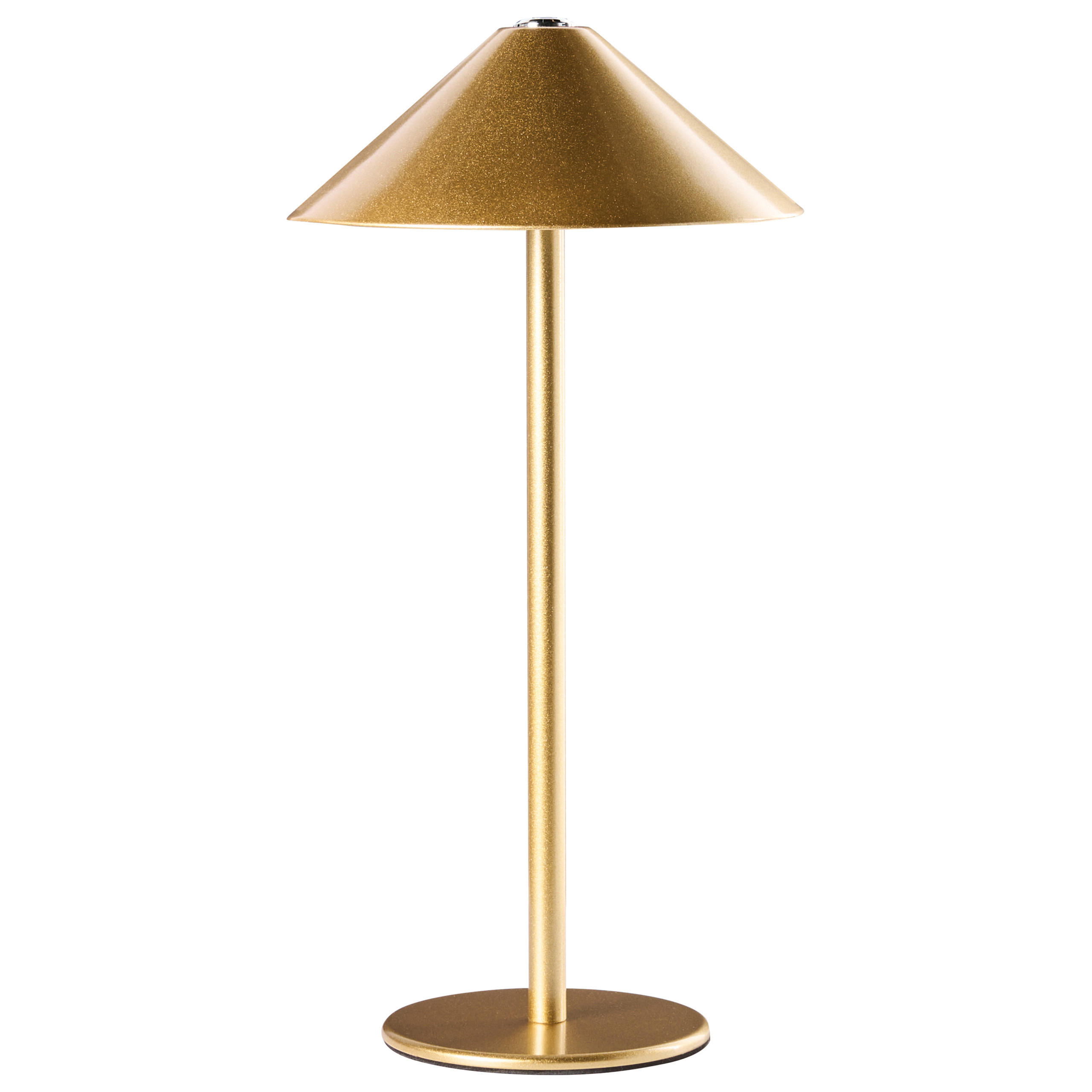 KABELLOSE LED Tischlampe mit Dimmer Metall Gold Modjo - Goldfarben, Metall (16/16/30cm) - Beliani