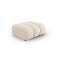 POUF Lupine aus Chenille-Stoff leichtes beige - Creme, Textil (95/43/92cm) - Micadoni