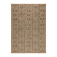 TEPPICH Outdoor Flachgewebe Vintage Polypropylen Balkon Schwarz Rechteckig 200x290 - Schwarz, Textil (200/290cm) - KADIMA DESIGN