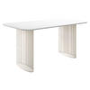 ESSTISCH Arcadia Cashmere 160 - Kaschmir/Weiß, Holzwerkstoff/Metall (90/160/76cm) - MIRJAN24