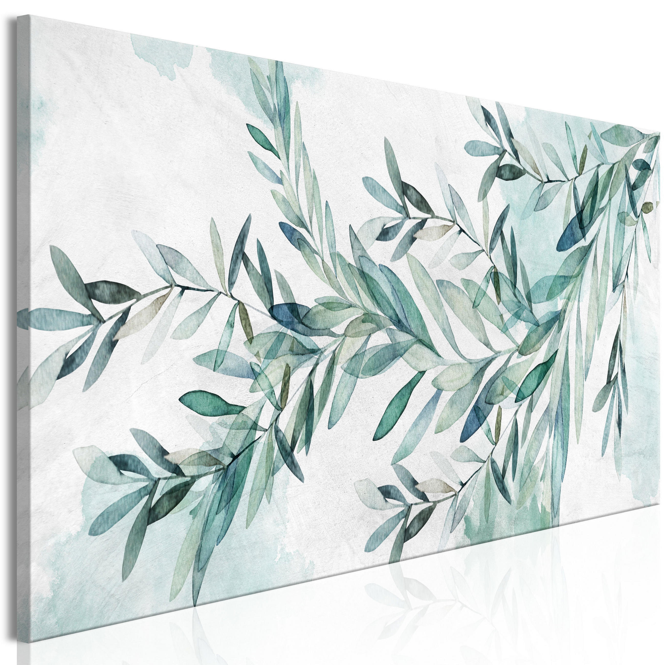 KUNSTDRUCK Grün 90/30 cm - Grün, Textil (90/30cm) - KUNSTLOFT