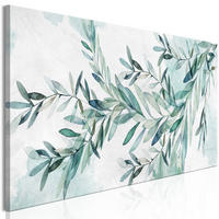 KUNSTDRUCK Grün 90/30 cm - Grün, Textil (90/30cm) - KUNSTLOFT