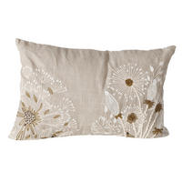 DEKOKISSEN Blumenmuster Finna 60/39/16 cm - Beige, Textil (39/60cm) - Boltze Home