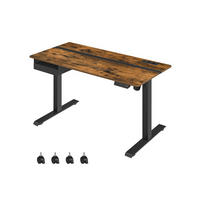 HÖHENVERSTELLBARER SCHREIBTISCH MINSK - Braun, Holzwerkstoff (60/140/120cm) - Hansiro
