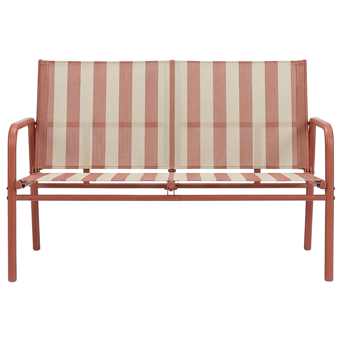 SITZGRUPPE - 5-teilig - Stahl - Rot/Weiß, Glas/Textil - home24