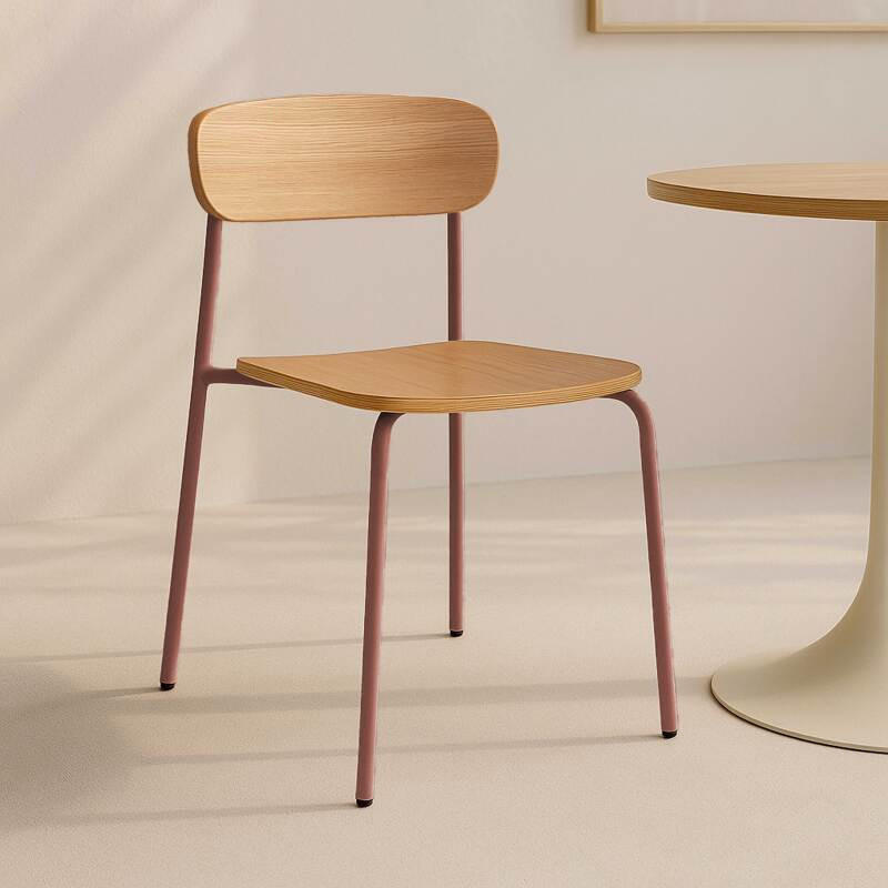 STUHL 2-tlg., Orange - Orange, Metall (46/78/52cm) - Oviala