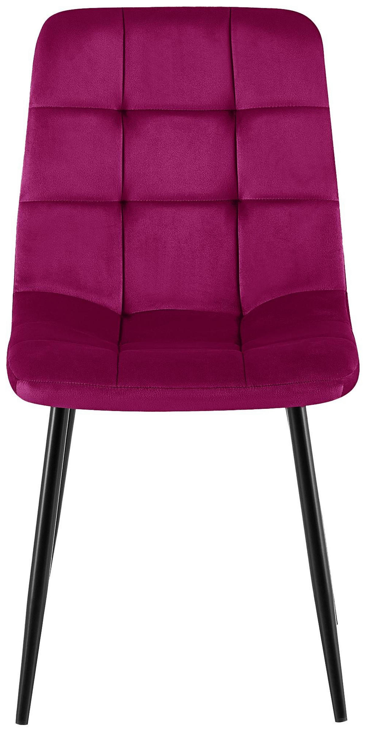 ESSZIMMERSTÜHLE Antibes 4er Set 84x45x55 cm lila - Lila, Textil (45/84/55cm) - furnicato