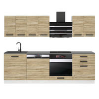 KÜCHENZEILE Susan 240 cm, ohne Arbeitsplatten, Sonoma-Eiche - Sonoma Eiche, Holz (240/204/60cm) - B BELINI GROUP