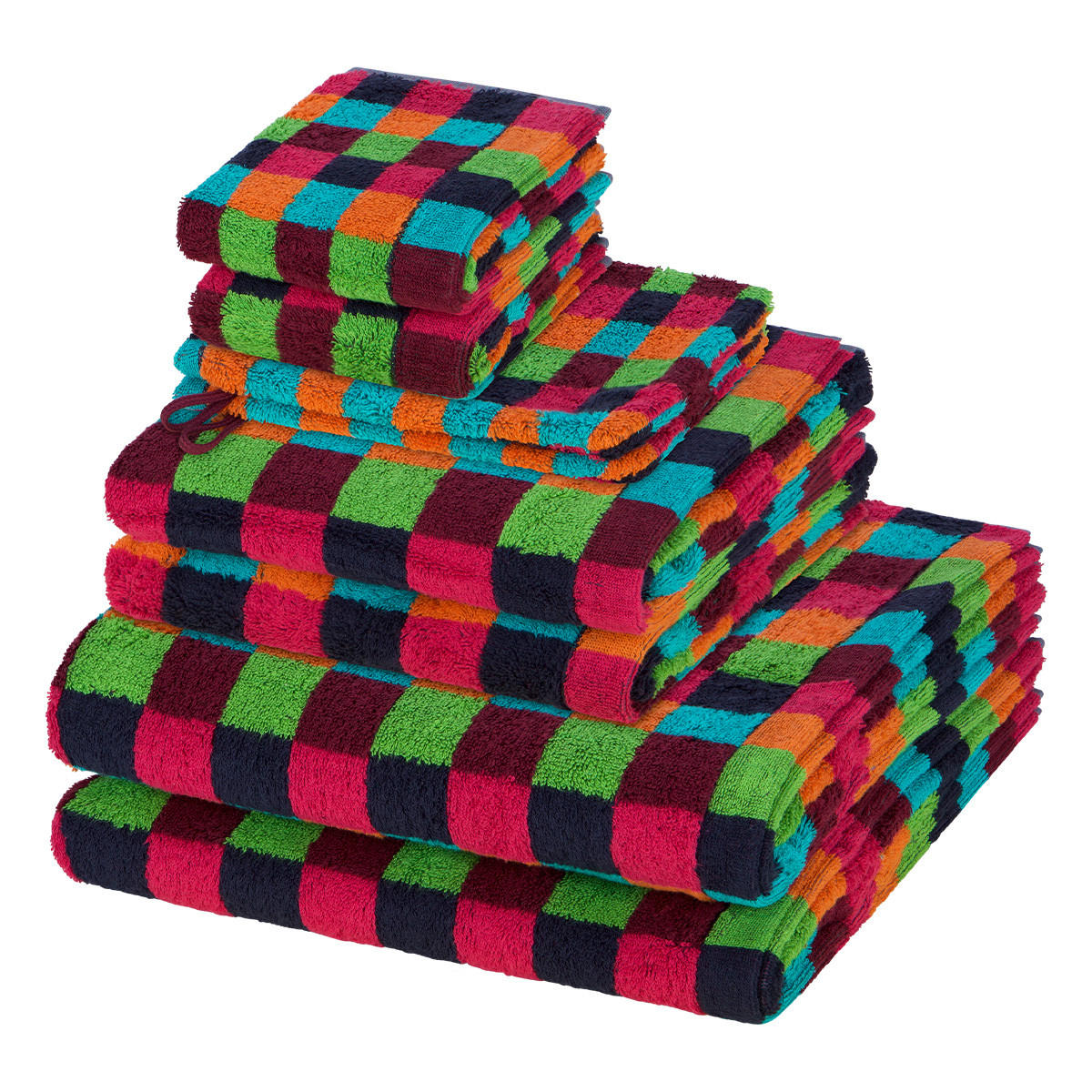 FROTTIERSET Lifestyle 8-teilig - Multicolor, Textil (50/100cm) - Cawoe