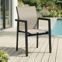 GARTENSTÜHLE WINDY 6ER-SET - Grau, Textil (56/87/58cm) - IDIMEX