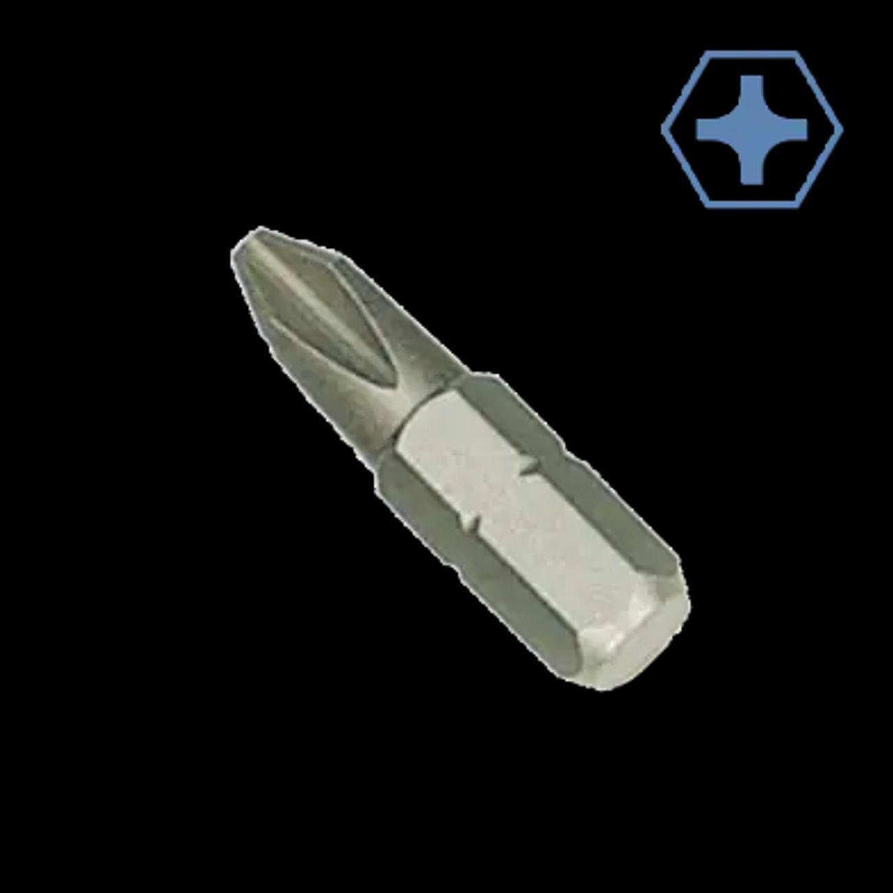 BIT-SET PH0, Kreuzschlitz, S2 Stahl, 25mm - Silberfarben, Metall (5/1/1cm) - BONI-SHOP