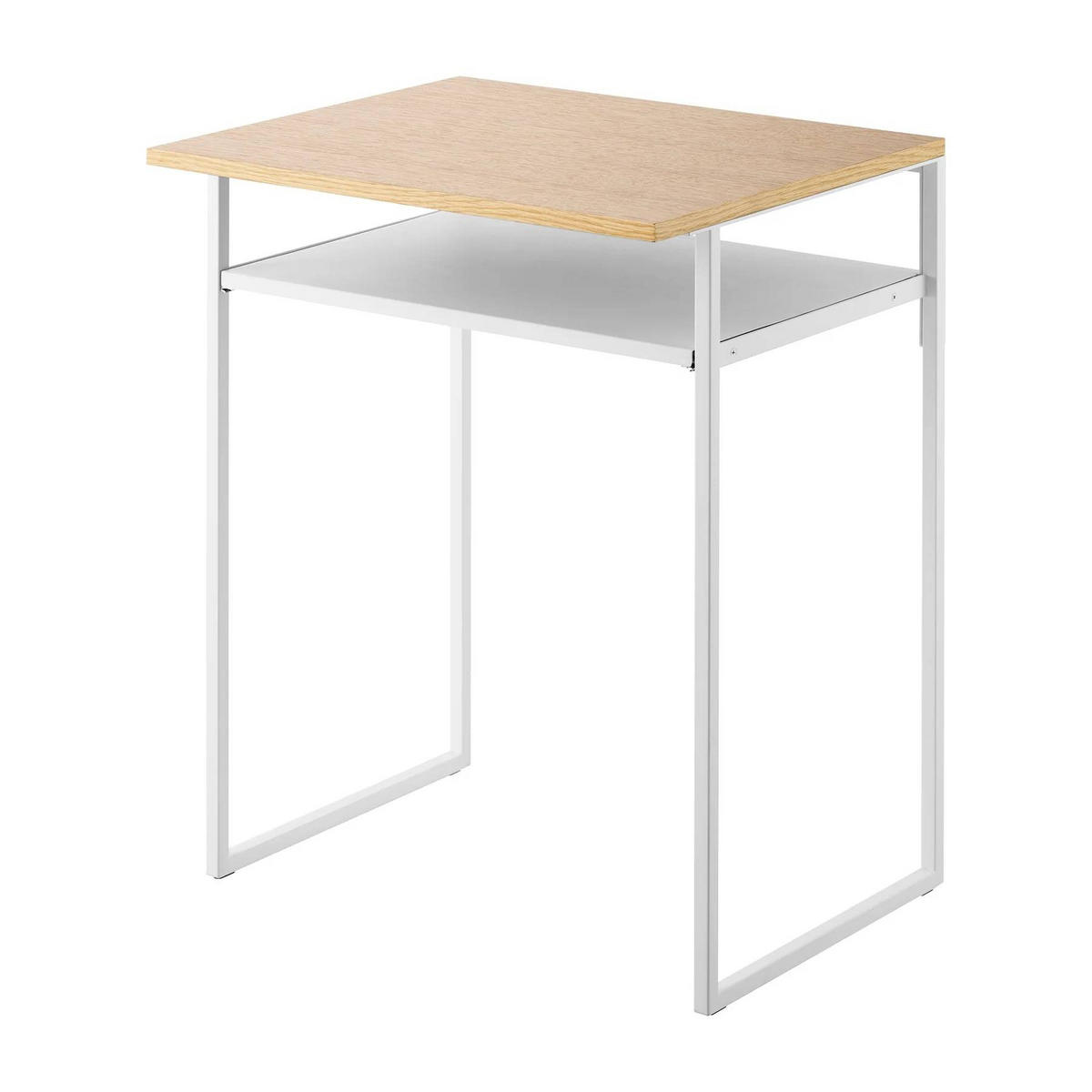 BEISTELLTISCH Tower weiß 45/53/68 cm - Weiß, Metall (45/53/66cm) - Yamazaki