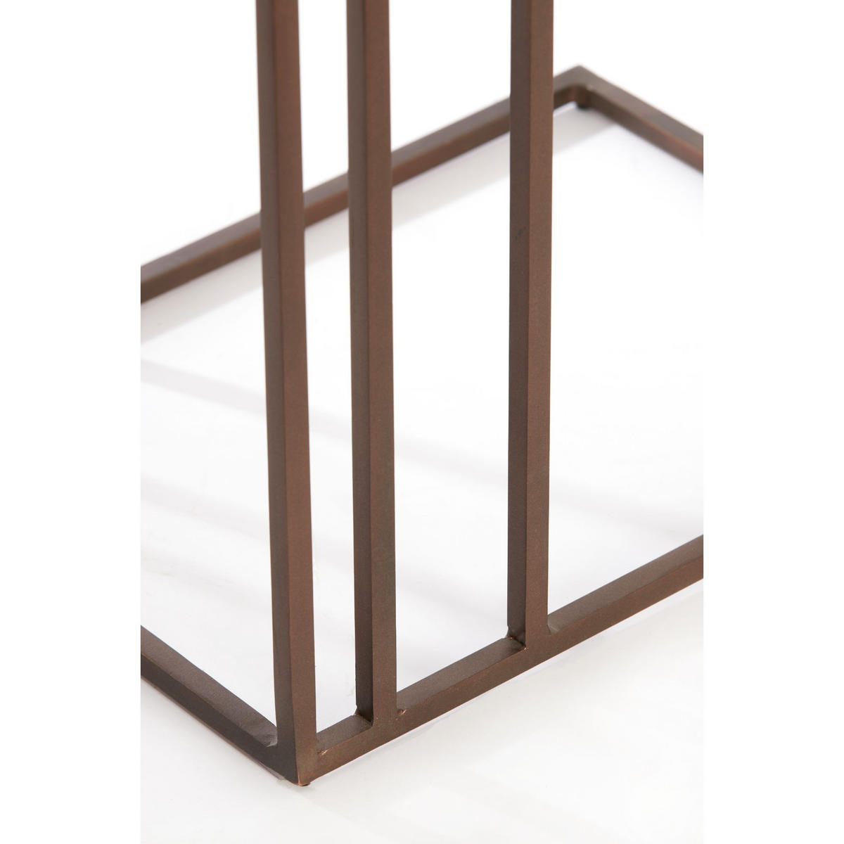 BEISTELLTISCH Roshan Braun 41/31/66 cm - Braun/Grau, Metall (41/31/66cm) - Light & Living