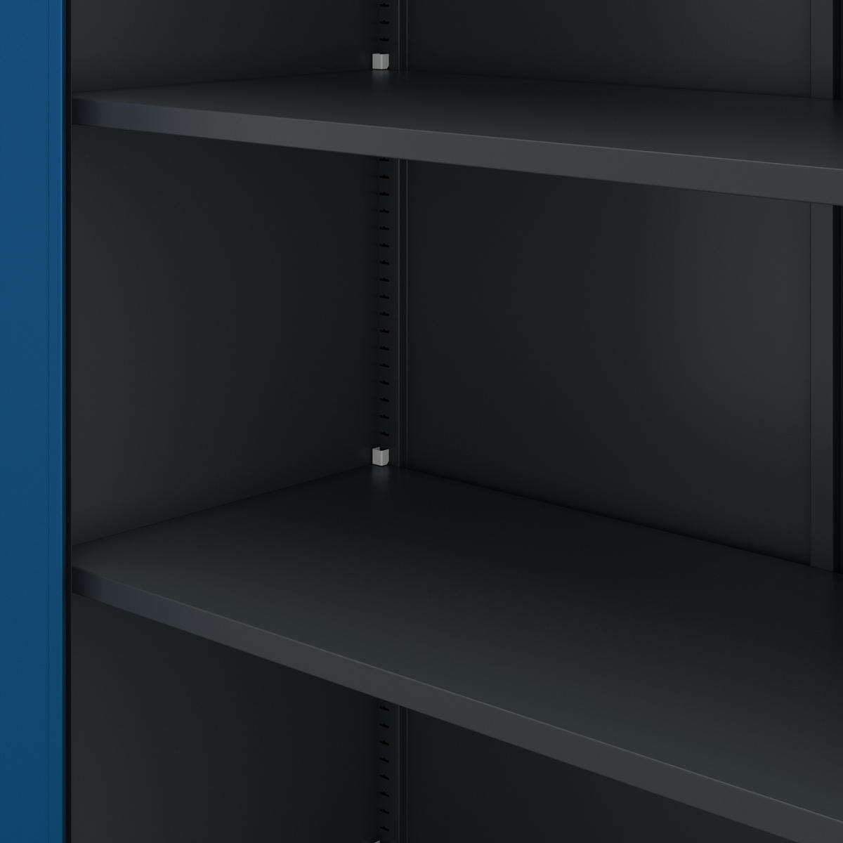 AKTENSCHRANK JAN II - Blau/Anthrazit, Metall (115/185/40cm) - Jan Nowak