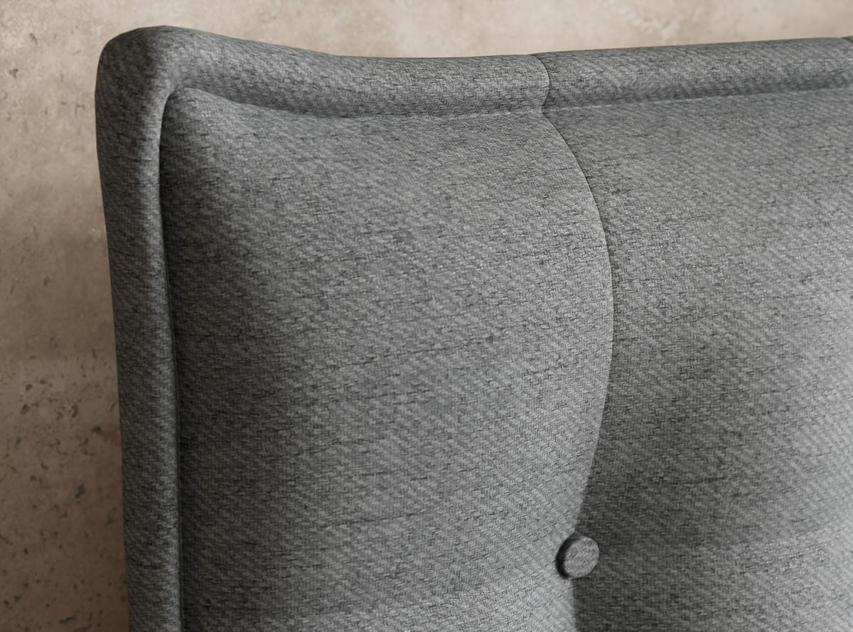 BOXSPRINGBETT Fatu 180/200 cm, in Grau, Bettkasten, Matratze, Topper - Schwarz/Grau, Holz/Holzwerkstoff (180/200cm) - Maison de Reve