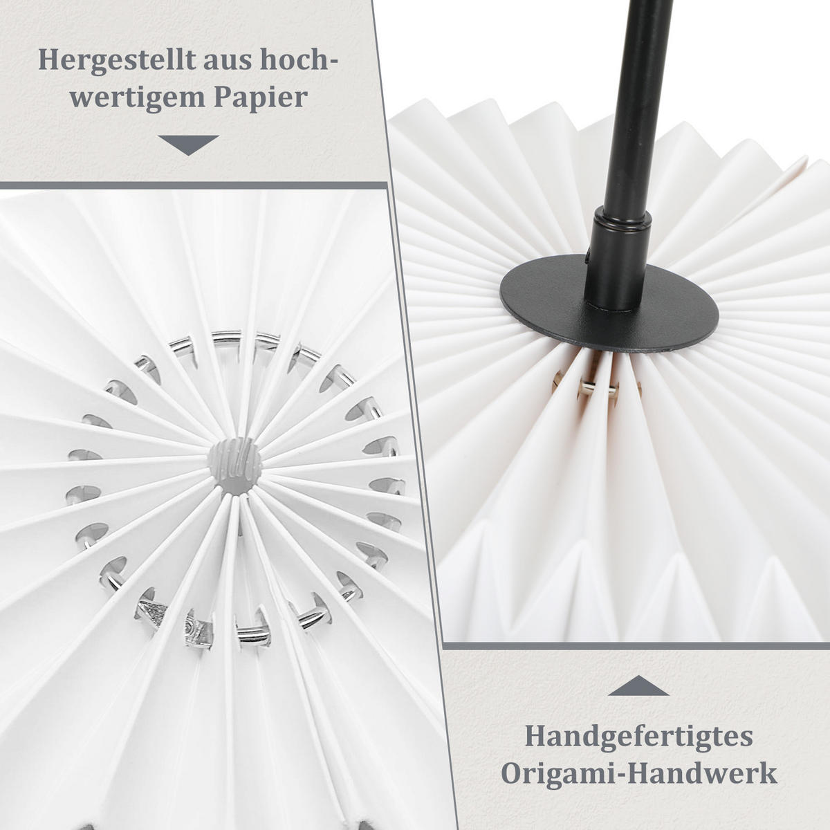 HÄNGELEUCHTE Funkelin 24/152/24 cm - Weiß, Papier (24/24/152cm) - ZMH
