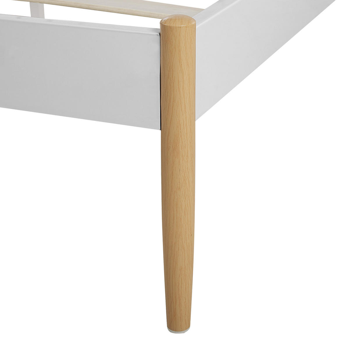 METALLBETT 140/200cm Weiß Maurs - Weiß, Metall (140/200cm) - Beliani
