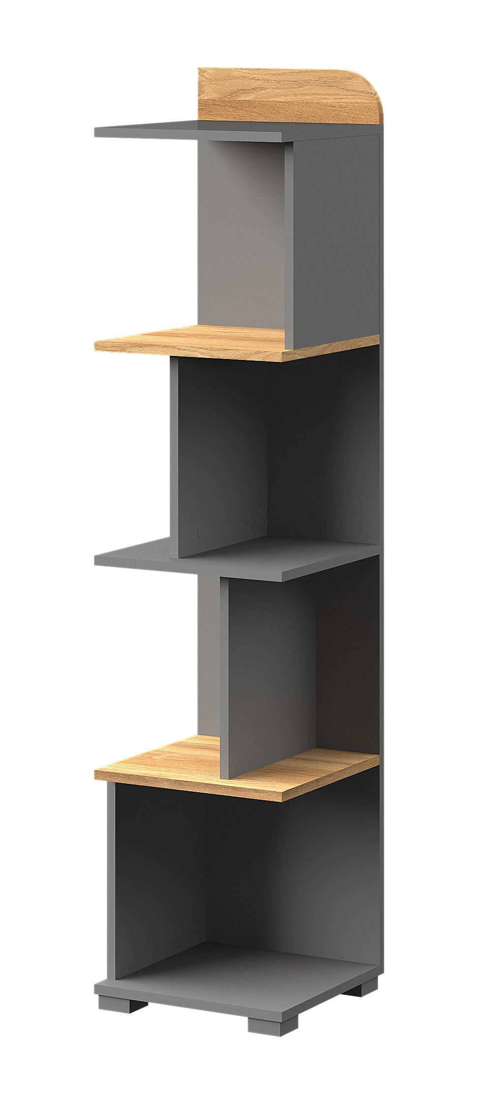 BÜCHERREGAL ARCADA 35/153/35,5 cm Wohnzimmerregal Hochschrank Regal Eichefarben - Eichefarben, Holzwerkstoff (35/153/35.5cm) - MASSENO