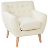 SESSEL Helles Beige Motala - Hellbraun/Beige, Textil (77/76/80cm) - Beliani