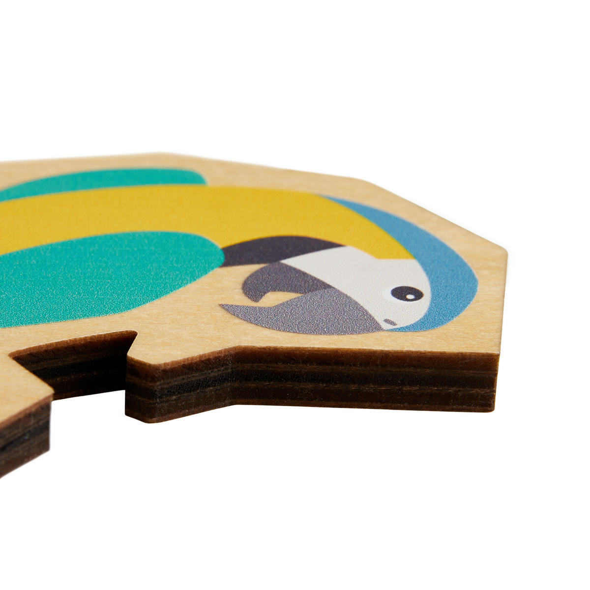 HOLZPUZZLE 2in1 Papagei, ab 4 Jahre - Multicolor, Naturmaterialien (15.5/5/23.5cm) - Haba