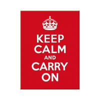 MAGNET 6/8 cm United Kingdom Keep Calm and Carry On - Multicolor, Metall (6/8/0.1cm) - Nostalgic-Art
