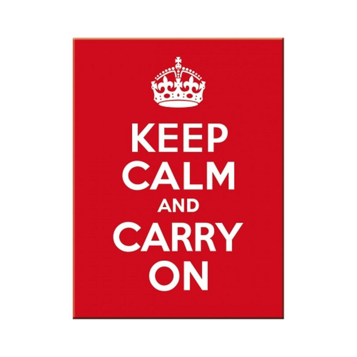 MAGNET 6/8 cm United Kingdom Keep Calm and Carry On - Multicolor, Metall (6/8/0.1cm) - Nostalgic-Art