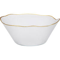 GLASSCHALE Datura gold 28 cm - Transparent, Glas (28cm) - Home Styling Collection