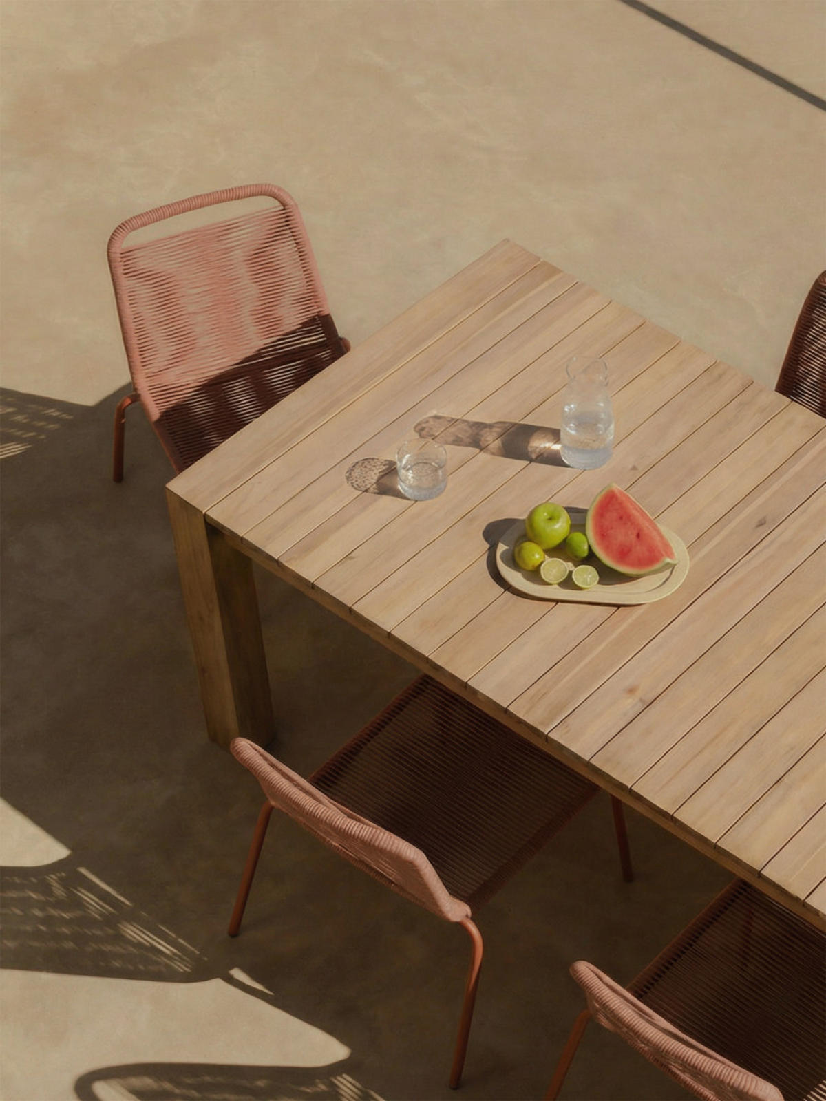 GARTENTISCH Algar Natur 90 x 180 - Braun, Holz (90/180/75cm) - Kenay Home