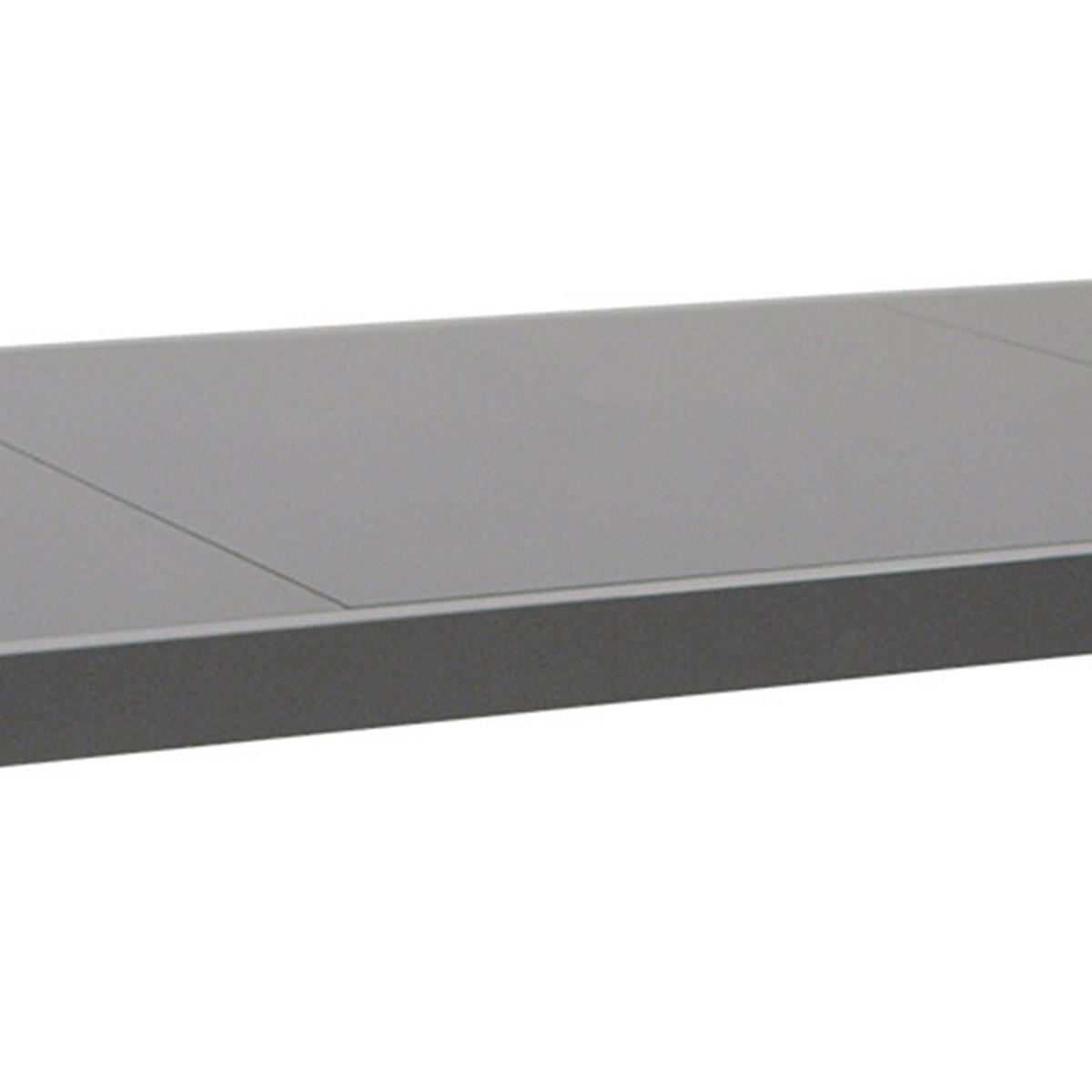 AUSZIEHTISCH Ashford - Esstisch mit Gestell aus Aluminium grau, Tischplatte Glas - Ausziehbar von 180cm auf 240cm. BxTxH: - Grau, Metall (240/100/75cm) - TPFGarden