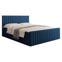 BOXBETT Tirulo Fix - Blau/Schwarz, Holzwerkstoff/Kunststoff (180/200cm) - MIRJAN24